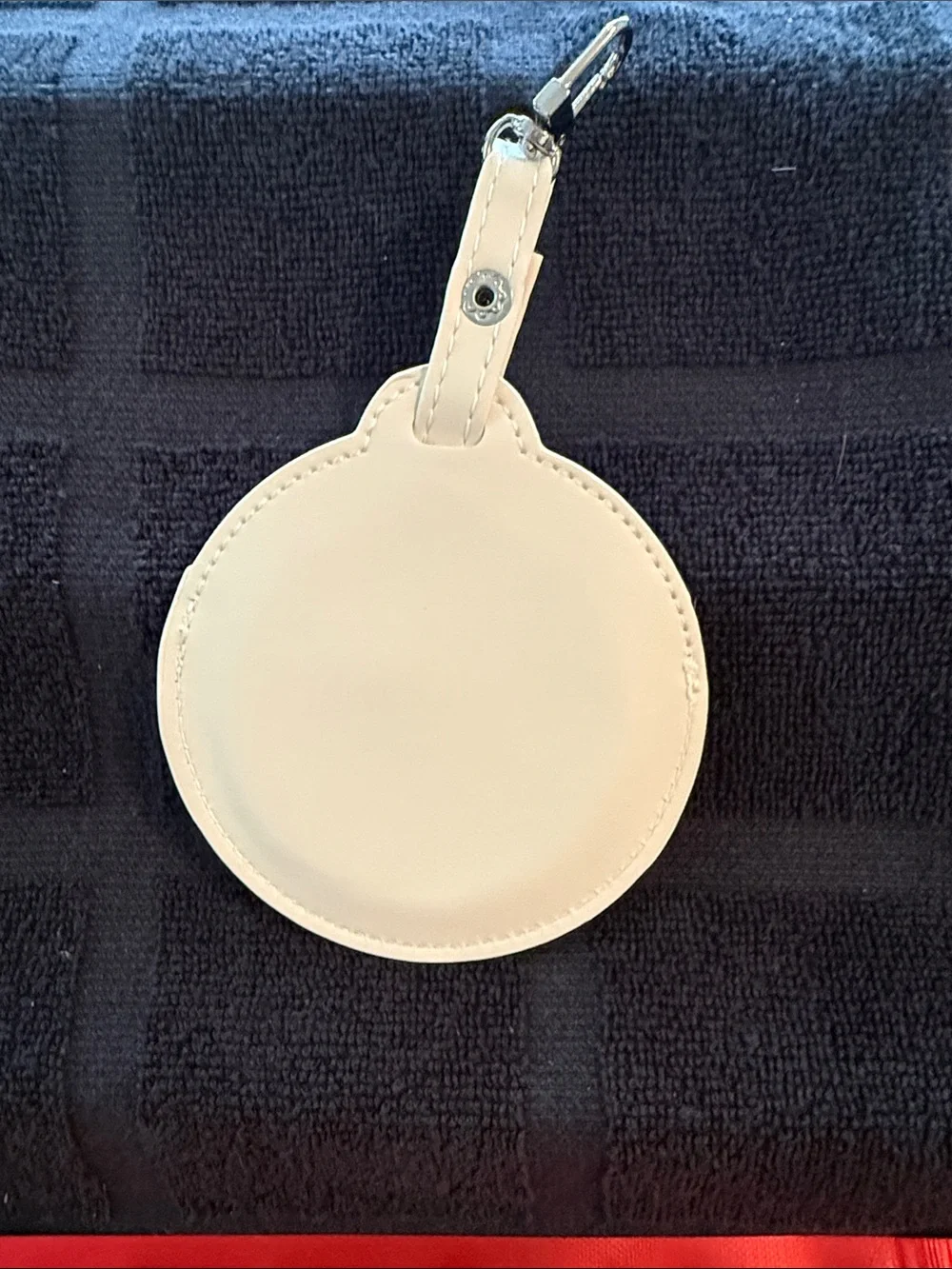 Hello Kitty Cream, Red and Blue Round Luggage Tag